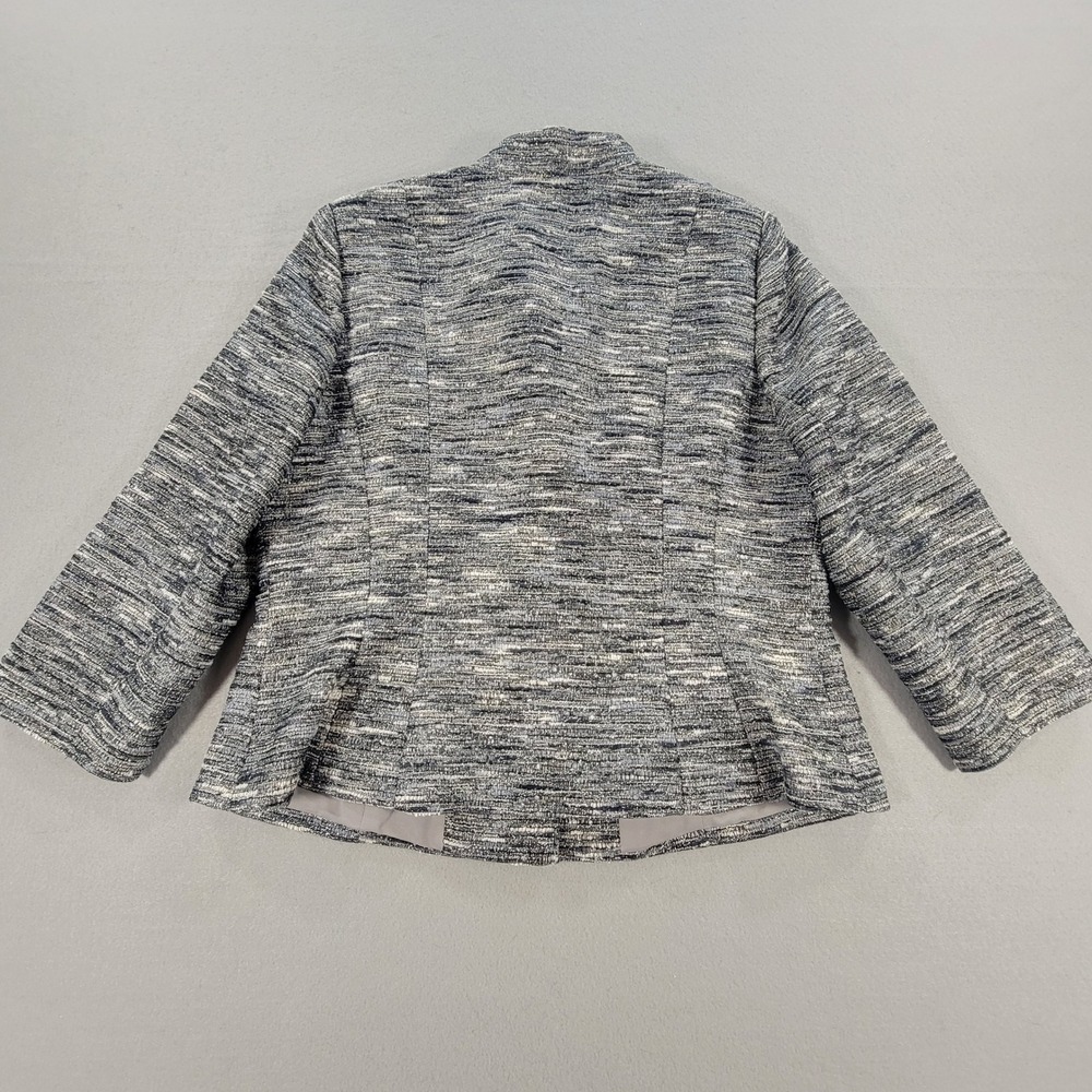 Kay Unger New York Tweed Skirt Suit Metallic 2 Piece Career Women's Size 14 - Picture 10 of 16